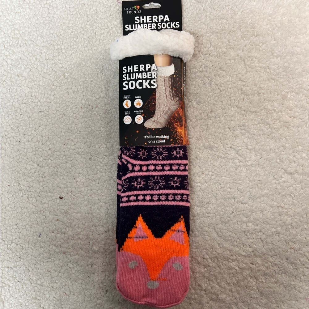 Heat Trendz Sherpa Non-Slip Soft & Cozy Slumber Socks